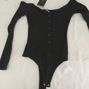 Black Fashion Nova Body Suit